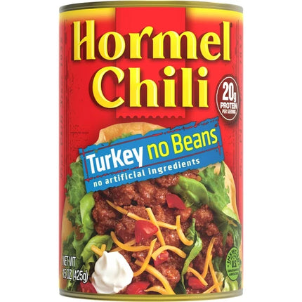 Hormel Chili No Beans Turkey - 15 OZ 12 Pack
