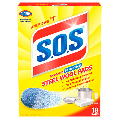 SOS Sponge Soap Pads 18 CT