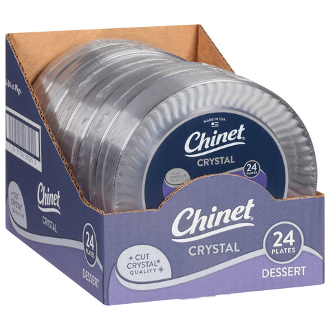 Chinet Crystal 7 Inch Dessert Plates  - 24 CT 7 Pack