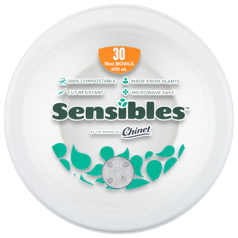 Chinet Sensibles 16 Ounce Bowls - 30 CT 12 Pack