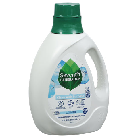 Seventh Generation Liquid Laundry Detergent Free & Clear 90 FZ