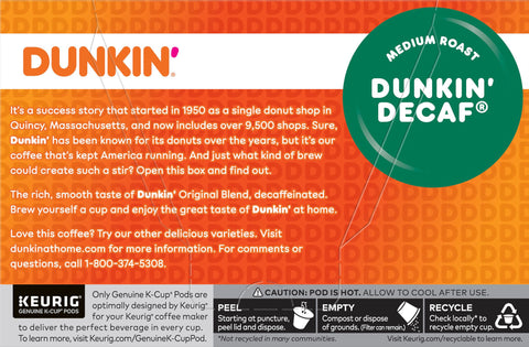 Dunkin' Decaf K-Cup 3.7 OZ