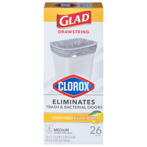 Glad Medium Kitchen Garbage Bags 26 CT
