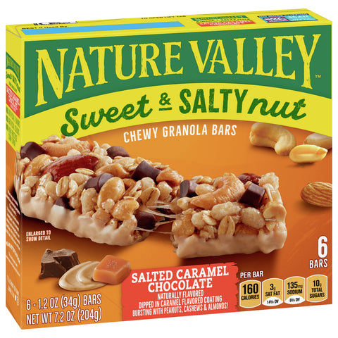 Nature Valley Salted Caramel Chocolate Granola Bars 7.4 OZ