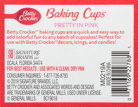 Betty Crocker Pretty In Pink Liners 100 CT