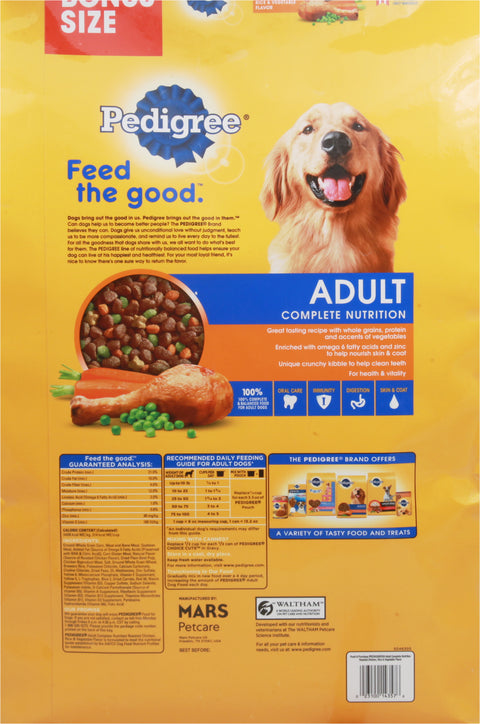Pedigree Adult Complete Steak & Vegetable Dry Dog Food