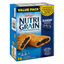 Kellogg's Nutri Grain Blueberry Breakfast Bars - 20.8 OZ 6 Pack