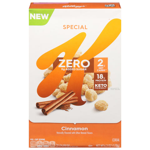 Special K Zero Added Sugar Cinnamon Cereal 6.3 oz - 6.3 OZ 12 Pack