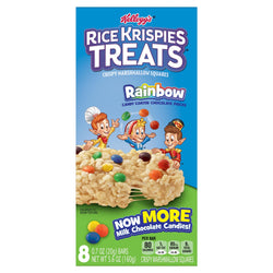 Kellogg's Rice Krispies Treats Rainbow Crispy Marshmallow Squares - 5.6 OZ 12 Pack
