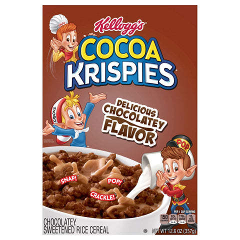 Kellogg's Cocoa Krispies Cold Breakfast Cereal Original, 12.6 oz - 12.6 OZ 10 Pack