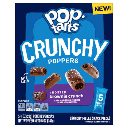 Kellogg's Poptarts Crunchy Poppers Brownie Crunch - 5.0 OZ 6 Pack