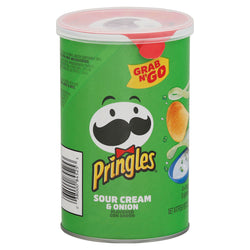 Pringles Grab N' Go Sour Cream And Onion Crisps - 2.5 OZ 12 Pack