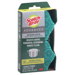 Scotch-Brite Scrub Dots Heavy Duty Scrubbers - 2 CT 7 Pack