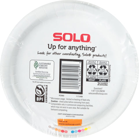 Solo AnyDay Paper Plates 8.5 Inch 90 ea