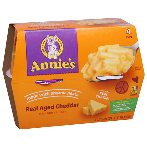 Annie's Aged Cheddar Macaroni & Cheese Cup 8.04 OZ