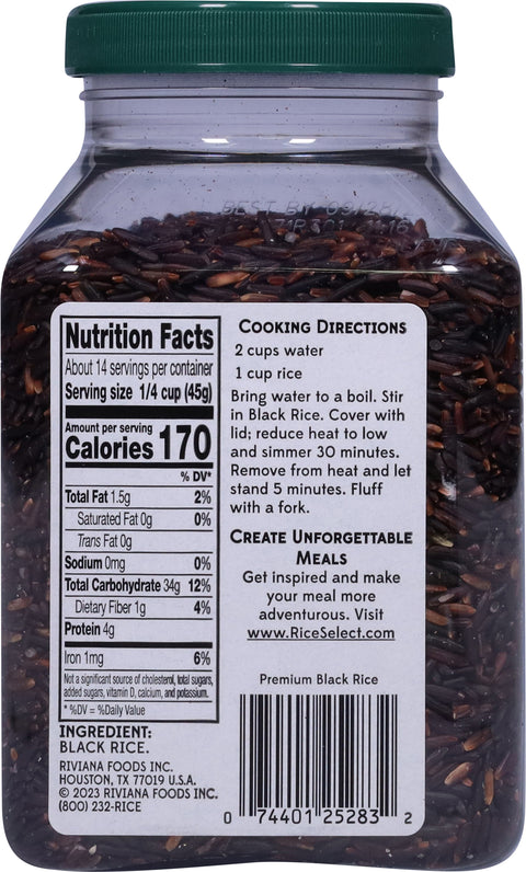 RiceSelect Premium Black Rice 22 oz