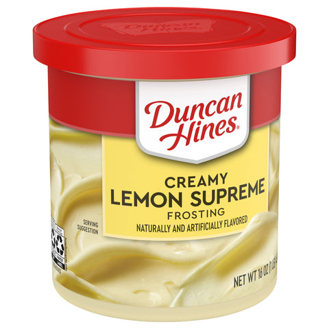 Duncan Hines Creamy Home-Style Lemon Supreme Frosting 16 OZ