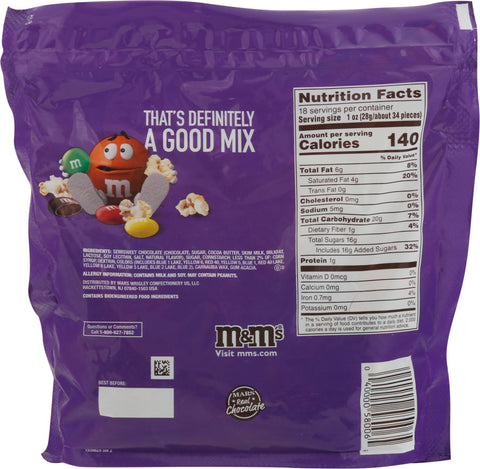 M&M's Dark Chocolate Chocolate Candies Family Size 18.0 oz