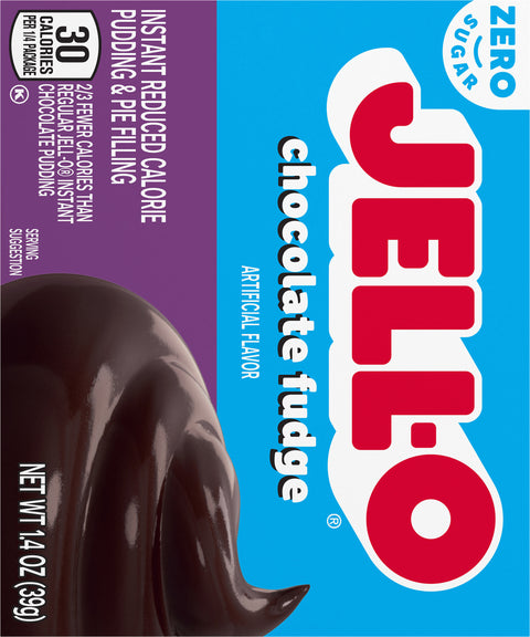 Jell-O Mix Pudding Instant Sugar Free Chocolate Fudge 1.4 OZ