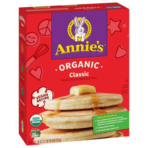 Annie's Organic Pancake Waffle Mix 26 OZ