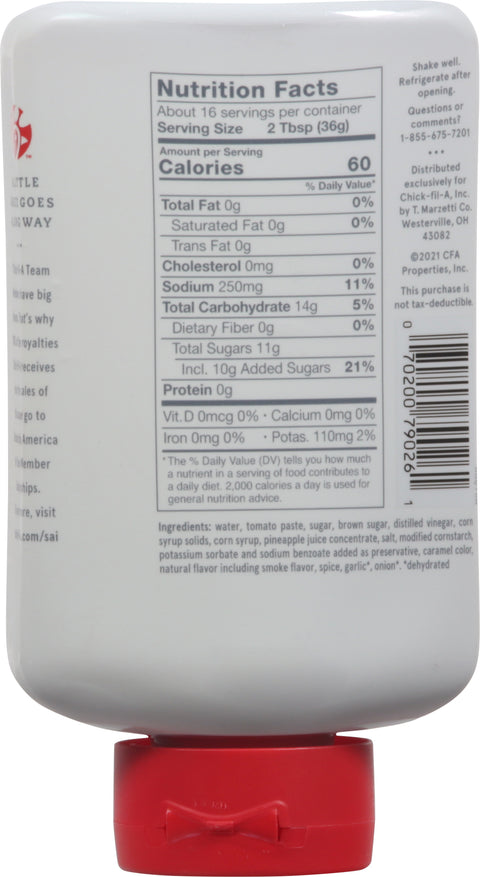 Chick-Fil-A Barbeque Sauce 16 FZ
