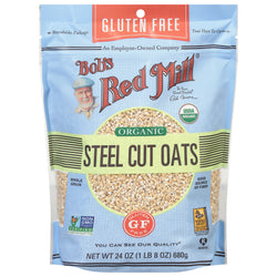 Bob's Red Mill Organic Gluten Free Steel Oats - 24.0 OZ 4 Pack