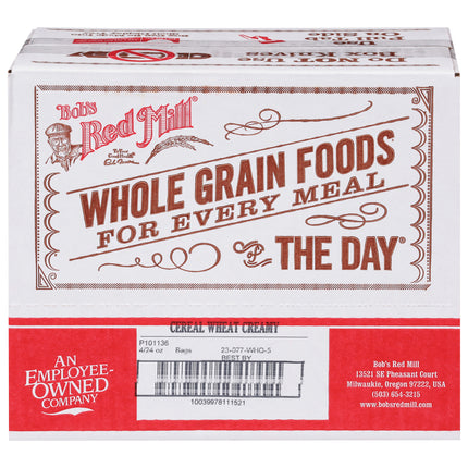 Bob's Red Mill Hot Cereal Creamy Wheat Hot Cereal - 24.0 OZ 4 Pack