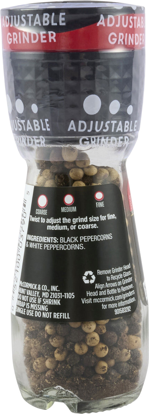 McCormick Black & White Peppercorn Grinder - 1.26 OZ 6 Pack