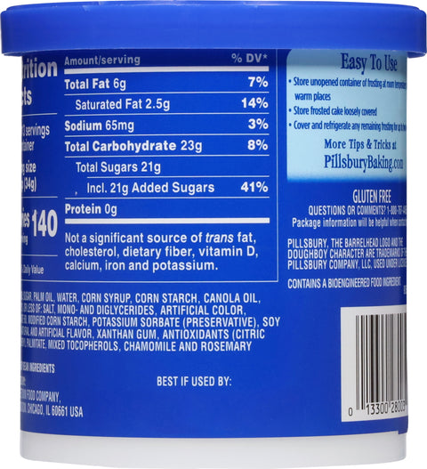 Pillsbury Creamy Supreme White Frosting 16 OZ