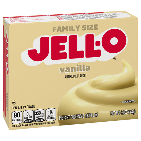 Jell-O Mix Pudding Instant Vanilla 5.1 OZ