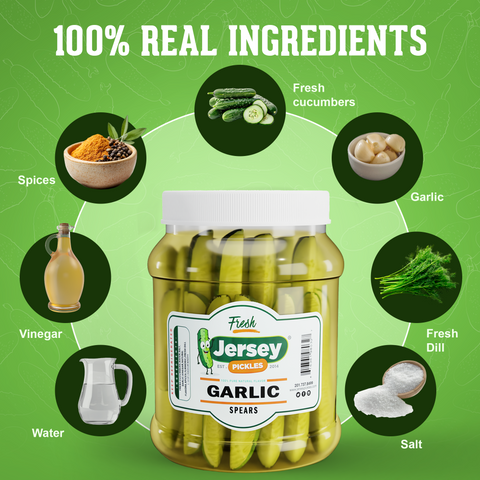 Fresh Garlic Dill Pickle Spears