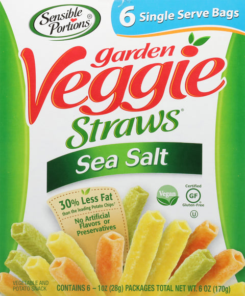 Sensible Portions Sea Salt Garden Veggie Straws 6 OZ