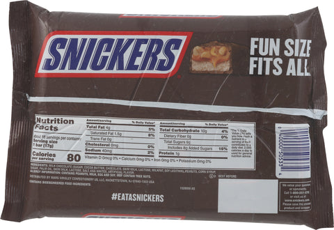Snickers Fun Size Chocolate Bars 10.59 oz