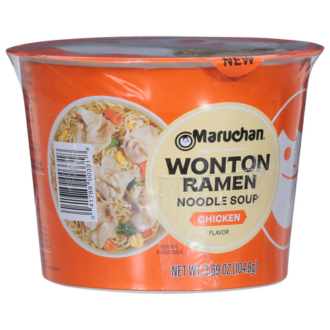 Maruchan Wonton Ramen Chicken Flavor Noodle Soup 3.69 oz