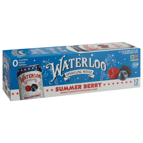 Waterloo Sparkling Water Summer Berry 144 FZ