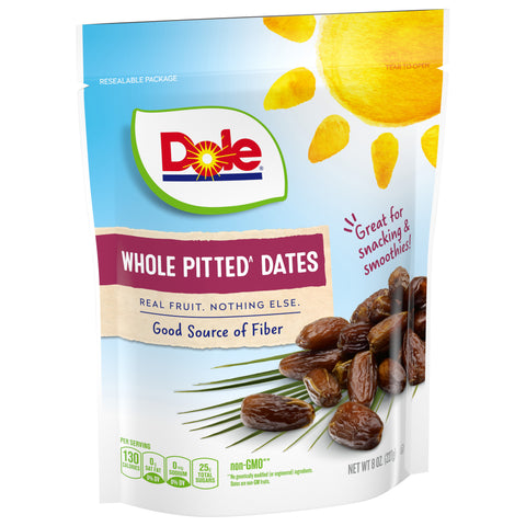 Dole Fruit Dates California Pitted Whole 8 OZ