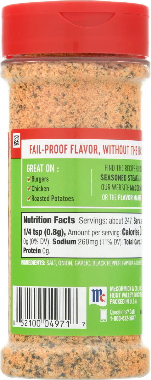 McCormick Perfect Pinch Steak Seasoning 7 OZ