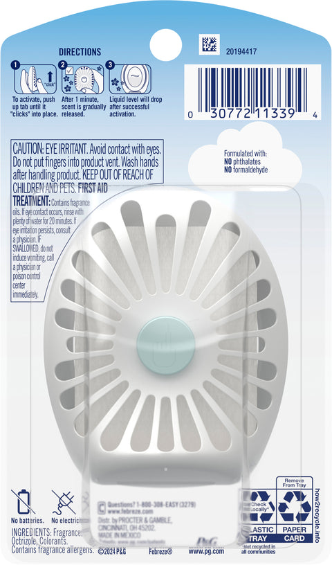 Febreze Small Spaces Air Freshener Bathroom Odor Fighter, .25 fl. oz.