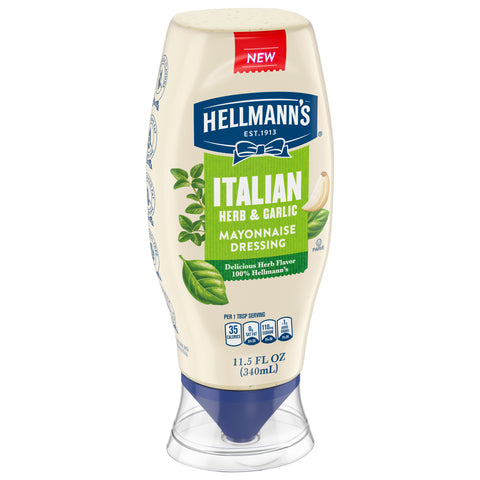 Hellmann's Italian Herb and Garlic Mayonnaise Squeeze 11.5 FZ