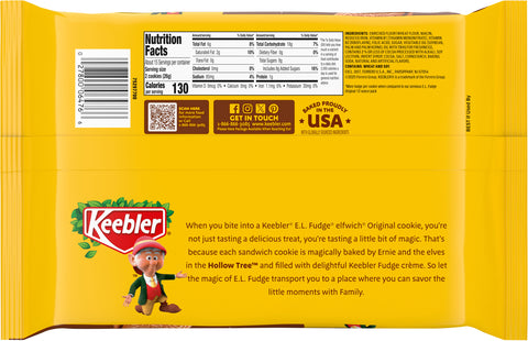 Keebler E.L. Fudge Elfwich Original Cookies 13.4oz / 380g