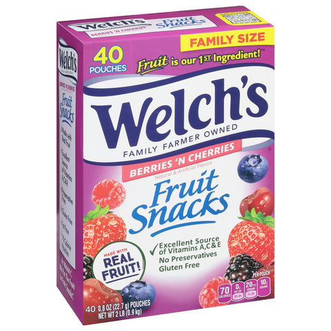 Welch's Berries & Cherries Fruit Snacks 32 OZ