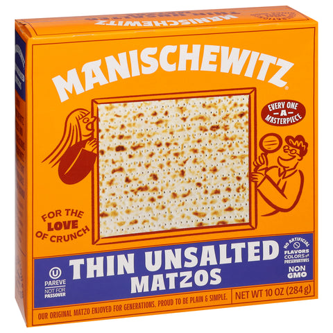 Manischewitz Unsalted Thin Matzo 10 OZ