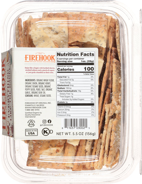 Firehook Organic Everything Artisan Baked Crackers 5.5 oz