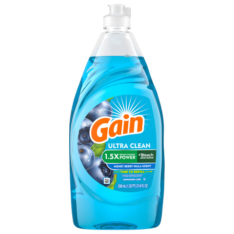 Gain Honey Berry Hula Dishwashing Liquid Soap 21.6 FZ