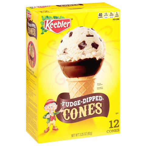 Keebler Fudge-Dipped Cones 3.25 OZ