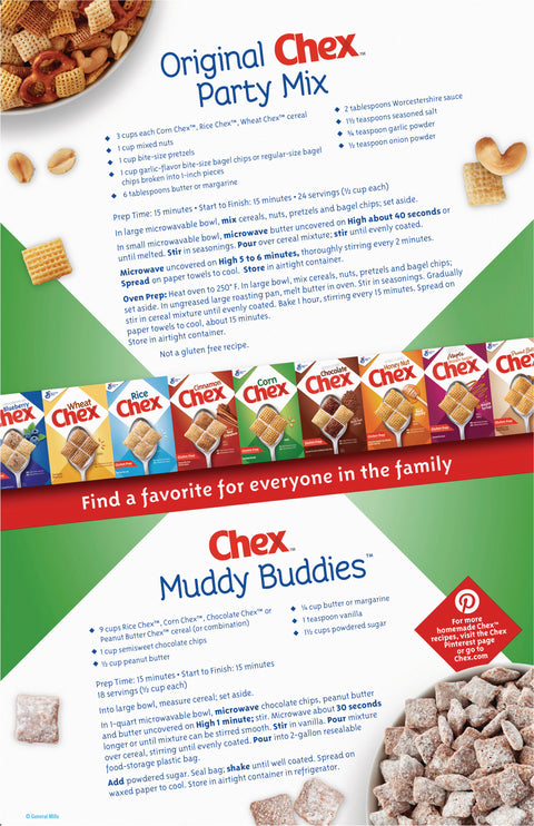 General Mills Gluten Free Chex Corn 12 OZ