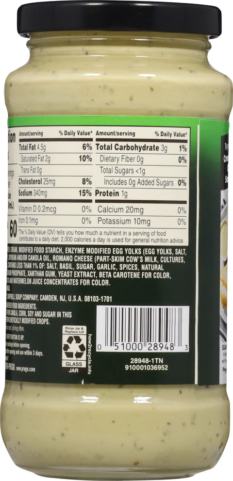Prego Creamy Basil Pesto Italian Sauce 14.5 oz