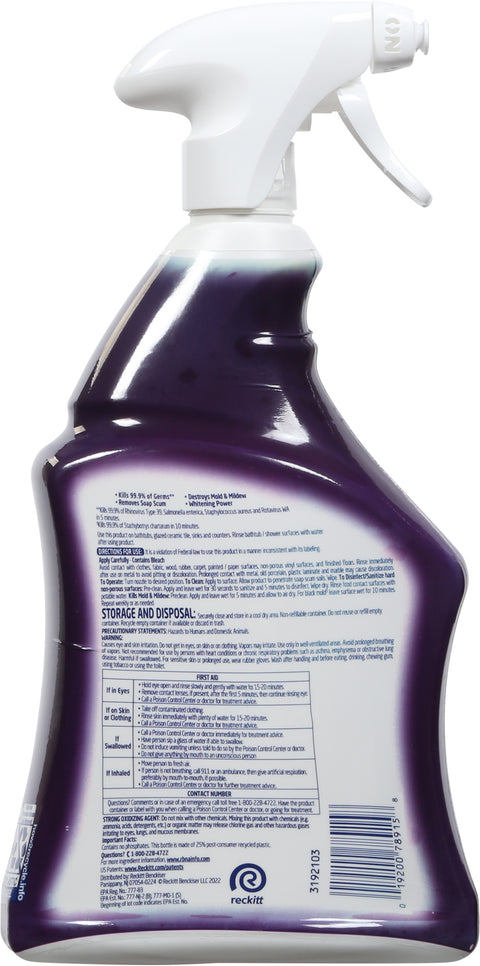Lysol Bathroomr Spray Trig Mildew Cleaner 32 FZ