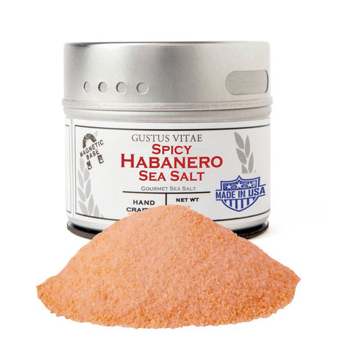 Gustus Vitae Spicy Habanero Sea Salt - 2.6 OZ 8 Pack