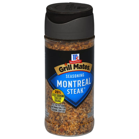 McCormick Grill Mates Seasoning Low Sodium Montreal Steak - 3.18 OZ 6 Pack